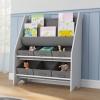 LIBBY MDF Wood & Fabric Book & Toy Organiser Storage Rack [584668]