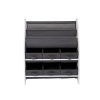 LIBBY MDF Wood & Fabric Book & Toy Organiser Storage Rack [584668]