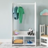 LIBBY Kids MDF Wooden Hanging Rail with 2 Storage Sections [584729]