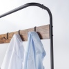 Metal & MDF Wood Entryway Coat Hanger & Shoe Rack