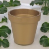 Gold Round Flower Pot