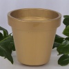 Gold Round Flower Pot