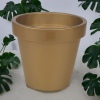 Gold Round Flower Pot