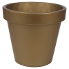 Gold Round Flower Pot