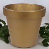 Gold Round Flower Pot