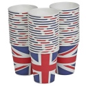 50 x 8/9oz Union Jack BANDERA Paper Cups [005577]