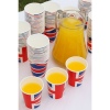 50 x 8/9oz Union Jack BANDERA Paper Cups [005577]