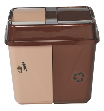 60L Zero Waste Bin With 2 Compartments (Includes 2 base connectors)