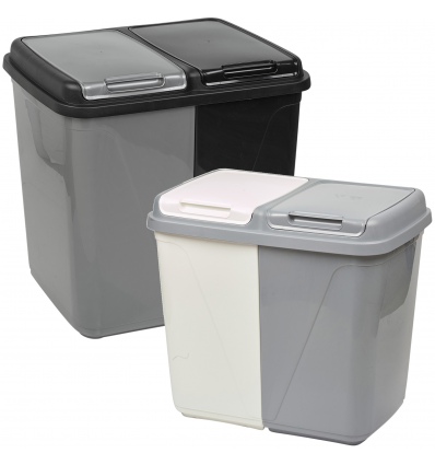 COLORMATIC 60 Litre Double laundry Bin (include base connectors) [000448]