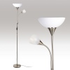 Standing Double Lamp Brushed Stainless Steel Finish (008961)