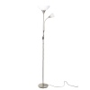 Standing Double Lamp Brushed Stainless Steel Finish (008961)