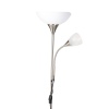 Standing Double Lamp Brushed Stainless Steel Finish (008961)