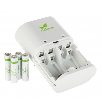 iGo Green Energy Charger + 4 AAA Batteries [653023]