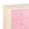 Malibu 3 Drawer Wide Maple/Pink [719/3082]